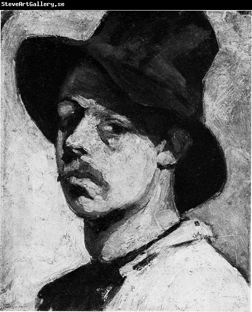 Theo van Doesburg Zelfportret met hoed